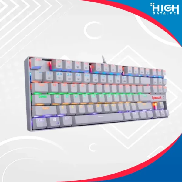 TECLADO REDRAGON KUMARA K522W RAINBOW WHITE SWITCH ROJO