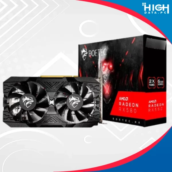 TARJETA DE VIDEO BOETEC RX580 RADEON 8GB GDDR5 256BITS