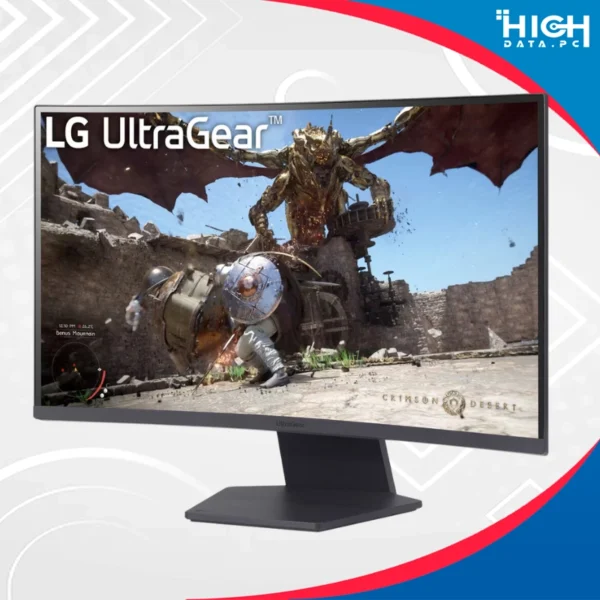 MONITOR LG LED GAMING 27" 27GS60QC-B VA CURVO 1000R QHD 2560X1440 SRGB99%, AMD FREESYNC, HDR10, 180HZ 1MS GTG 2HDMI-1DP