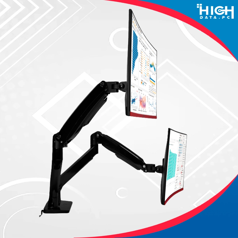 RACK PARA 2 MONITORES DE 22"-32" TEROS-7114 ACERADO