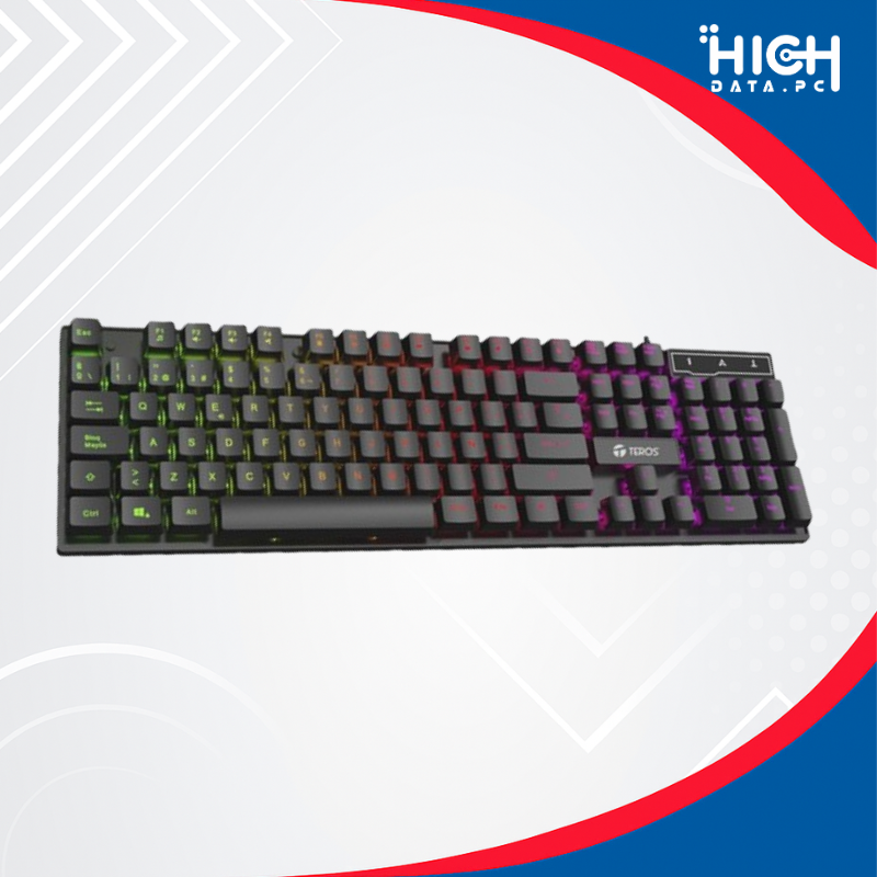 TECLADO MECANICO GAMER TEROS TE-4074G - BLACK - USB 2.0 - 100%