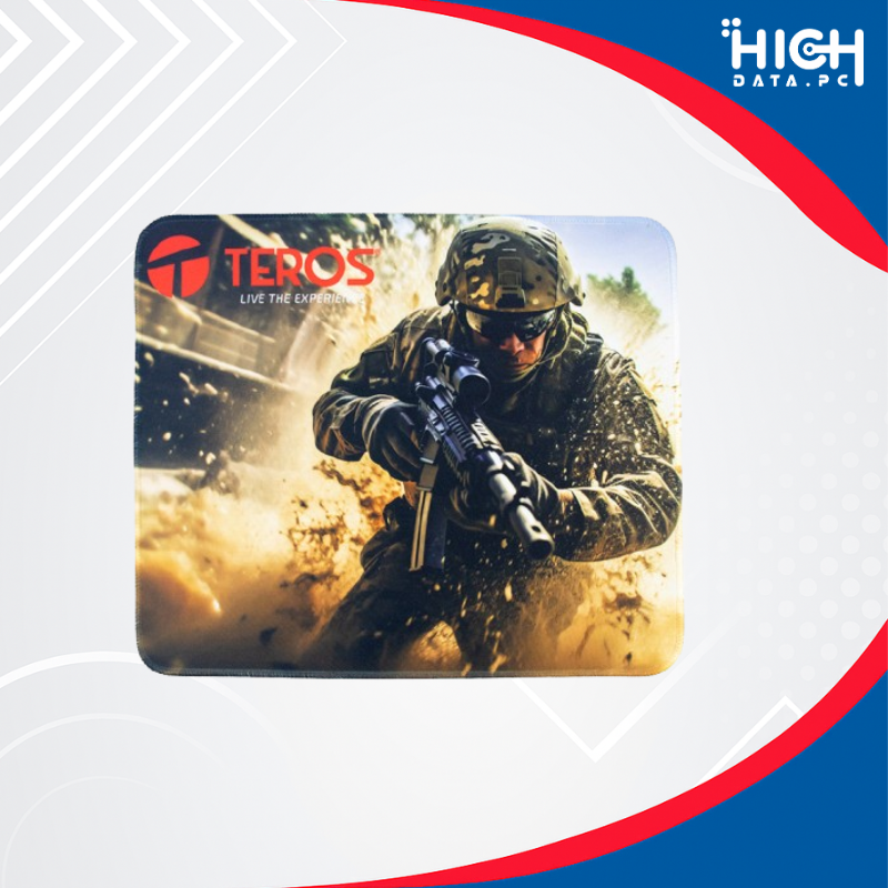 MOUSE PAD TEROS TE-3018S BLACK DISEÑO IMPRESO