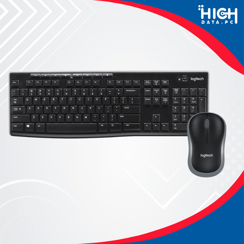 COMBO TECLADO Y MOUSE INALÁMBRICO LOGITECH MK270 2.4GHZ USB NEGRO