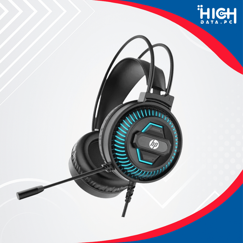 AUDÍFONO GAMER HP DHE-8001U USB 7.1 CON MICRÓFONO E ILUMINACIÓN LED BLACK