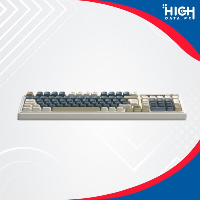 TECLADO AULA S99 PRO GREY RETRO INALÁMBRICO ESPAÑOL, MEMBRANA, RGB Y PANTALLA LED - Imagen 2