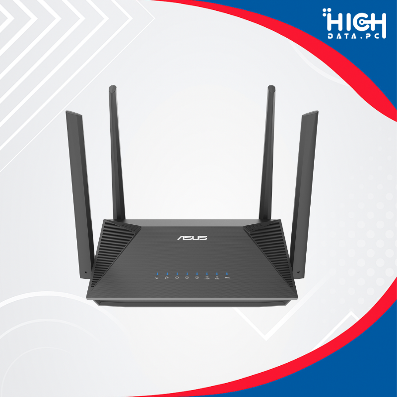 ROUTER ASUS RT-AX52 AX1800 WIFI 6 DOBLE BANDA, 4 ANTENAS Y PUERTOS GIGABIT