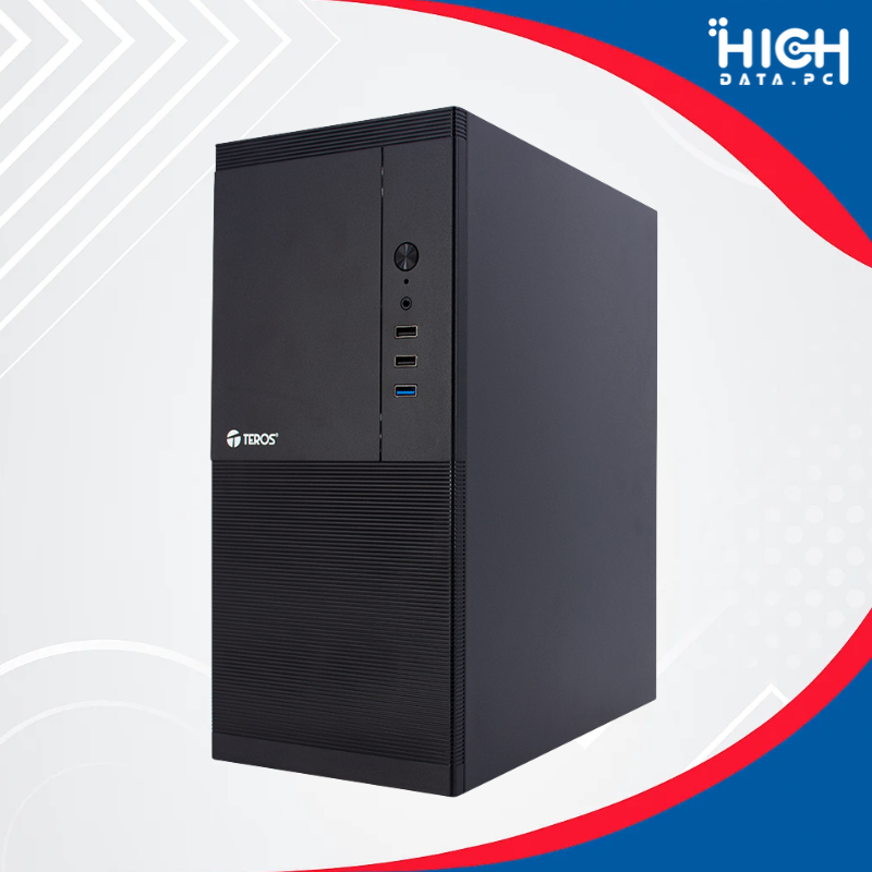 CASE TEROS TE-1033S MICRO-ATX, MINI TOWER, CON FUENTE DE 250W, NEGRO