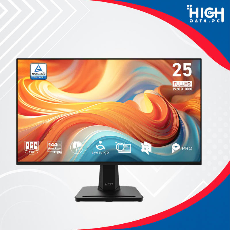 MONITOR MSI PRO MP251 E14L 24.5" IPS FULL HD, 144 HZ, 1 MS MPRT, ADAPTIVE-SYNC, HDMI Y VGA