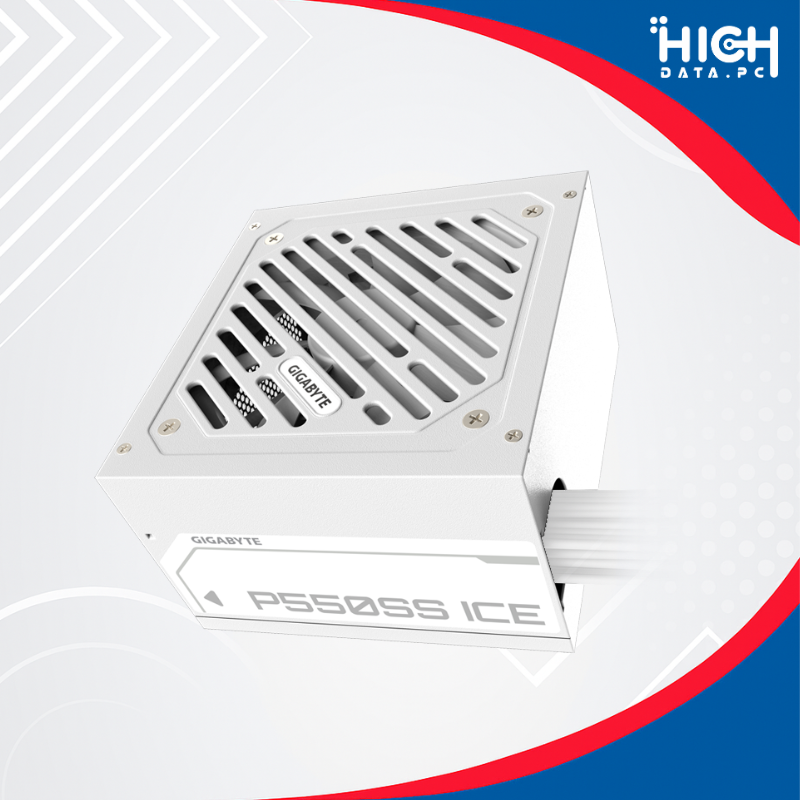 FUENTE DE PODER GIGABYTE GP-P550SS ICE 550 W, 80 PLUS SILVER, ATX 3.0, BLANCA