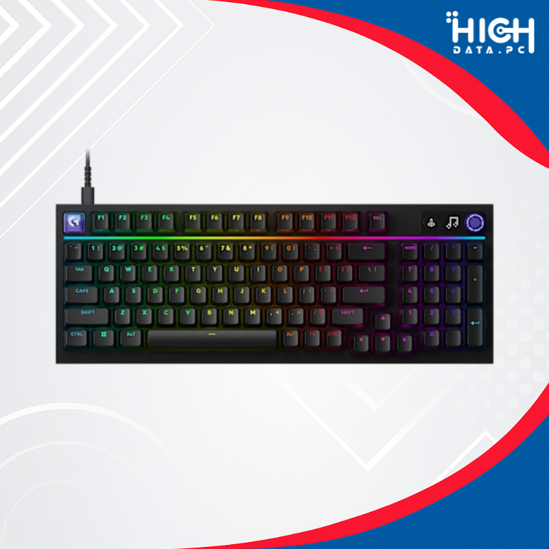 TECLADO GAMER LOGITECH G316 X 98 MECÁNICO, 8 KHZ, LIGHTSYNC RGB, NEGRO – 920-014183